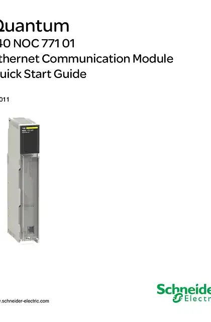 schneider施耐德Quantum - 140NOC771 01 以太网通讯模块 快速入门指南